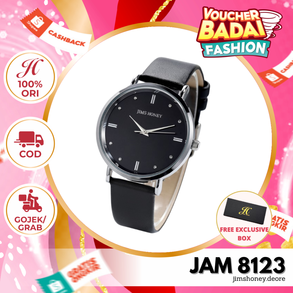 JAM TANGAN JIMS HONEY 8123 Cewek Wanita Fashion Elegan Mewah Cantik JH Ori Murah