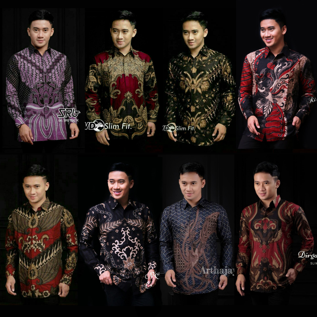 Baju batik pria lengan panjang modern - Kemeja Batik Pria Lengan Panjang - Batik pria - Baju batik pria - Baju batik cowok