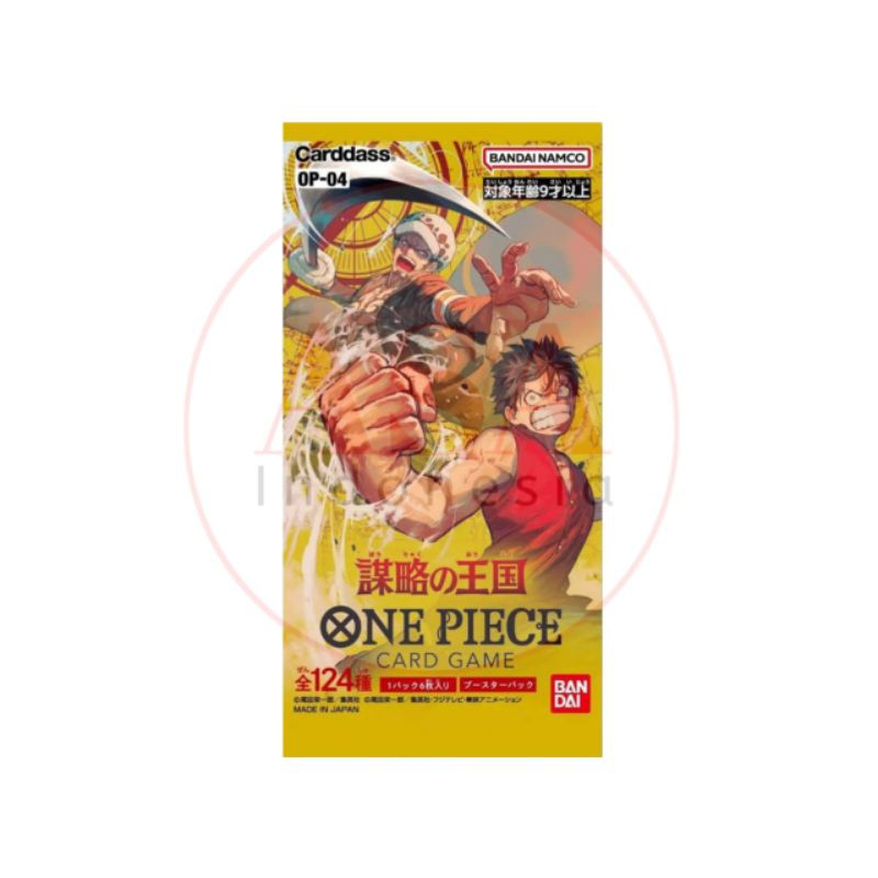 One Piece Trading Card game OP 04 Kingdoms Of Intrigue Booster Pack Bahasa Japan