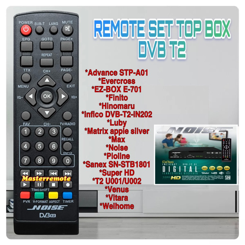 REMOT REMOTE SET TOP BOX DVB T2 NOISE