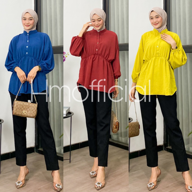 Amanda Blouse Serut Crinkle Premium