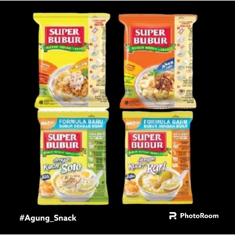 

Super Bubur Instant | Varian Rasa | 1 Bungkus @49Gram
