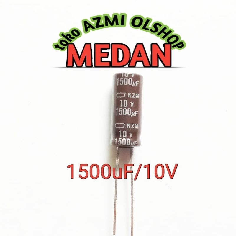 5 pcs Elco elko kapasitor capasitor 1500uf 10V 1500 uf 10v
