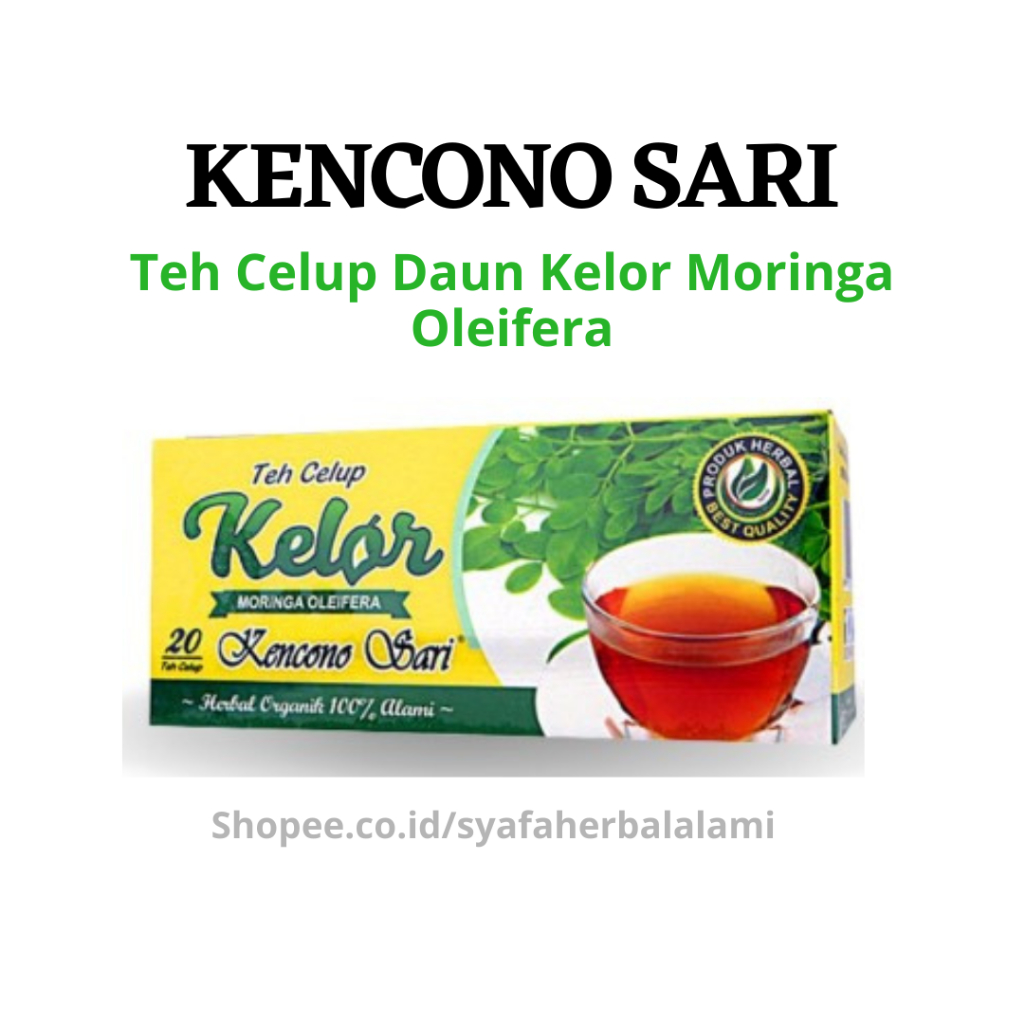 

KENCONO SARI - Teh Celup Daun Kelor Moringa Oleifera