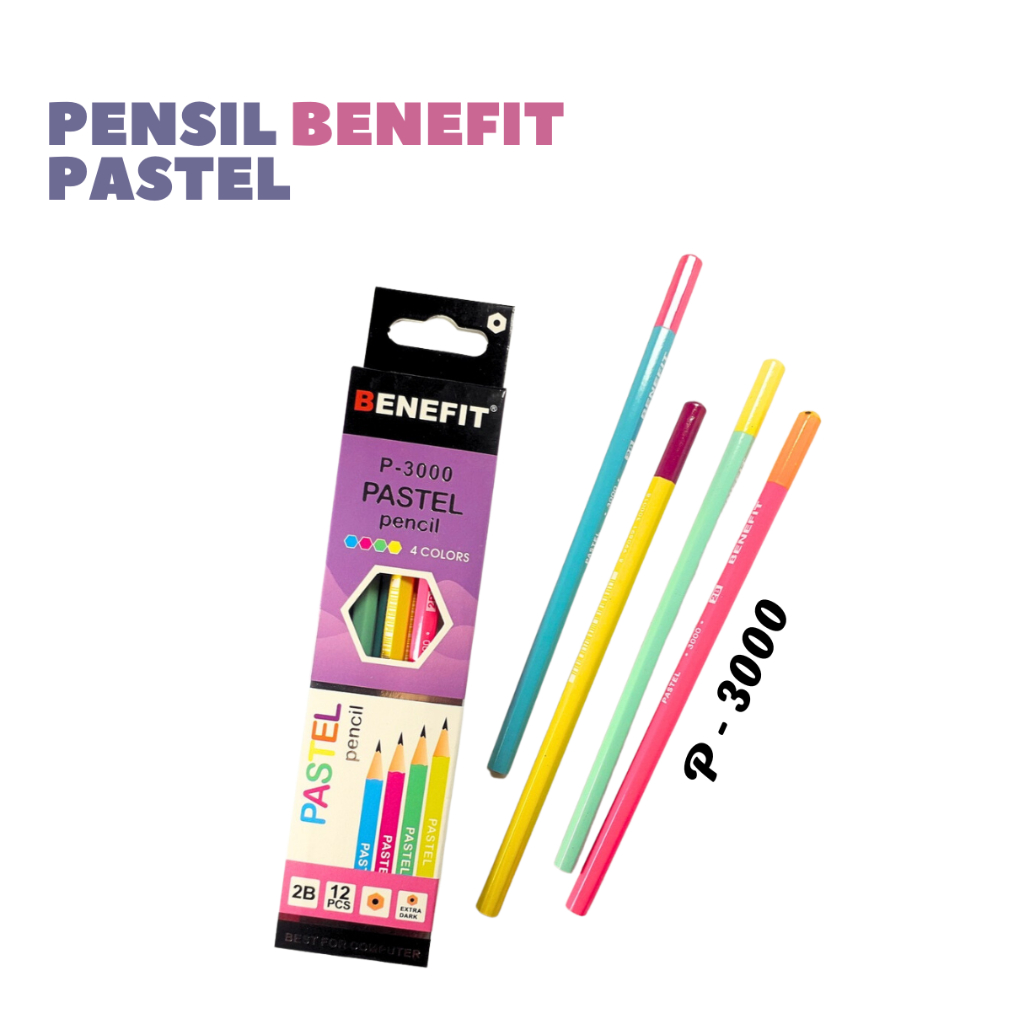 

Pensil 2B Benefit Pastel P-3000/lusin