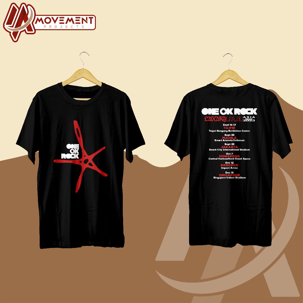 [PREMIUM] KAOS ONE OK ROCK LUXURY DISEASE ASIA TOUR 2023 VER. 5