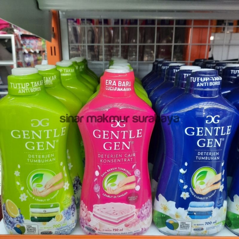 GENTLE GEN Sabun Cuci baju Cair / Detergent Cair Merk GENTLEGEN kemasan 700Ml