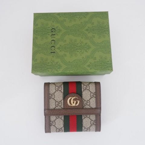 OPHIDIA GG FRENCH FLAP WALLET