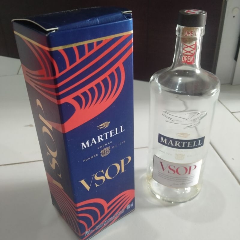 Botol Kosong Miras Bekas Martell Cognac VSOP