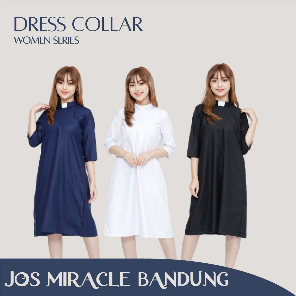 Pendeta Wanita - Dress Collar - Toyobo - Jos Miracle Bandung - Miracle - JMB