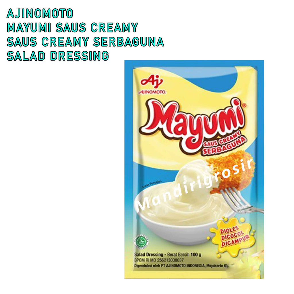 Mayonaise Ajinomoto * Mayumi Mayonnaise * Saus Cream Serbaguna * 100gr