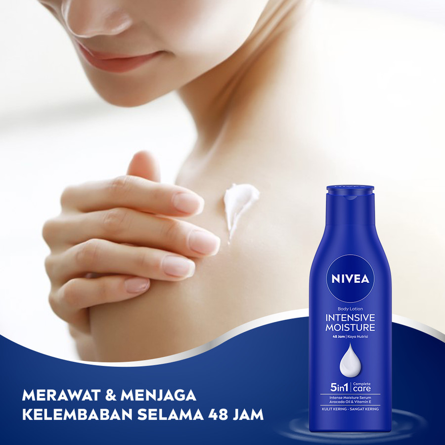 NIVEA Body Lotion Intensive Moisture 190ml - Perawatan Kulit Kering