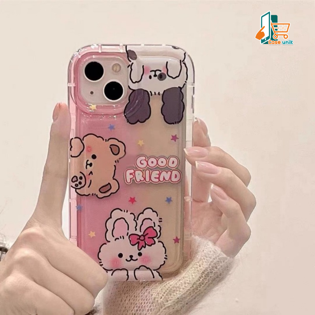 SS825 SOFTCASE SILIKON AIR BAG CUTE CARACTER FOR OPPO A3S A5 A1K A5S A7 A12 F9 A11K A15 A15S A16 A16S A54S A16K A16E A17 A17K A31 A8 A5 A9 A37 NEO 9 A52 A92 A72 A53 A33 2020 A54 4G A55 4G CS5886