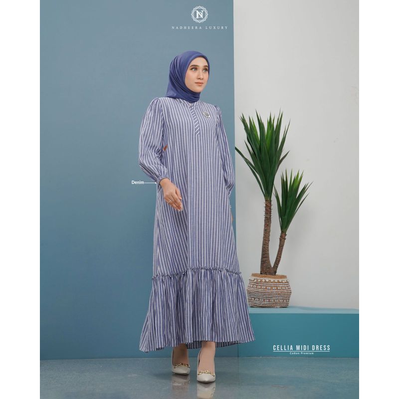 Cellia MIDI dress terbaru Nadhera luxury