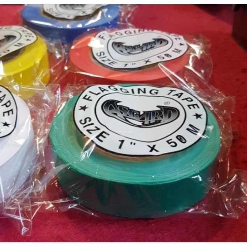 

Pita Survey / Flagging Tape Merk Asgard 1" x 50 Meter