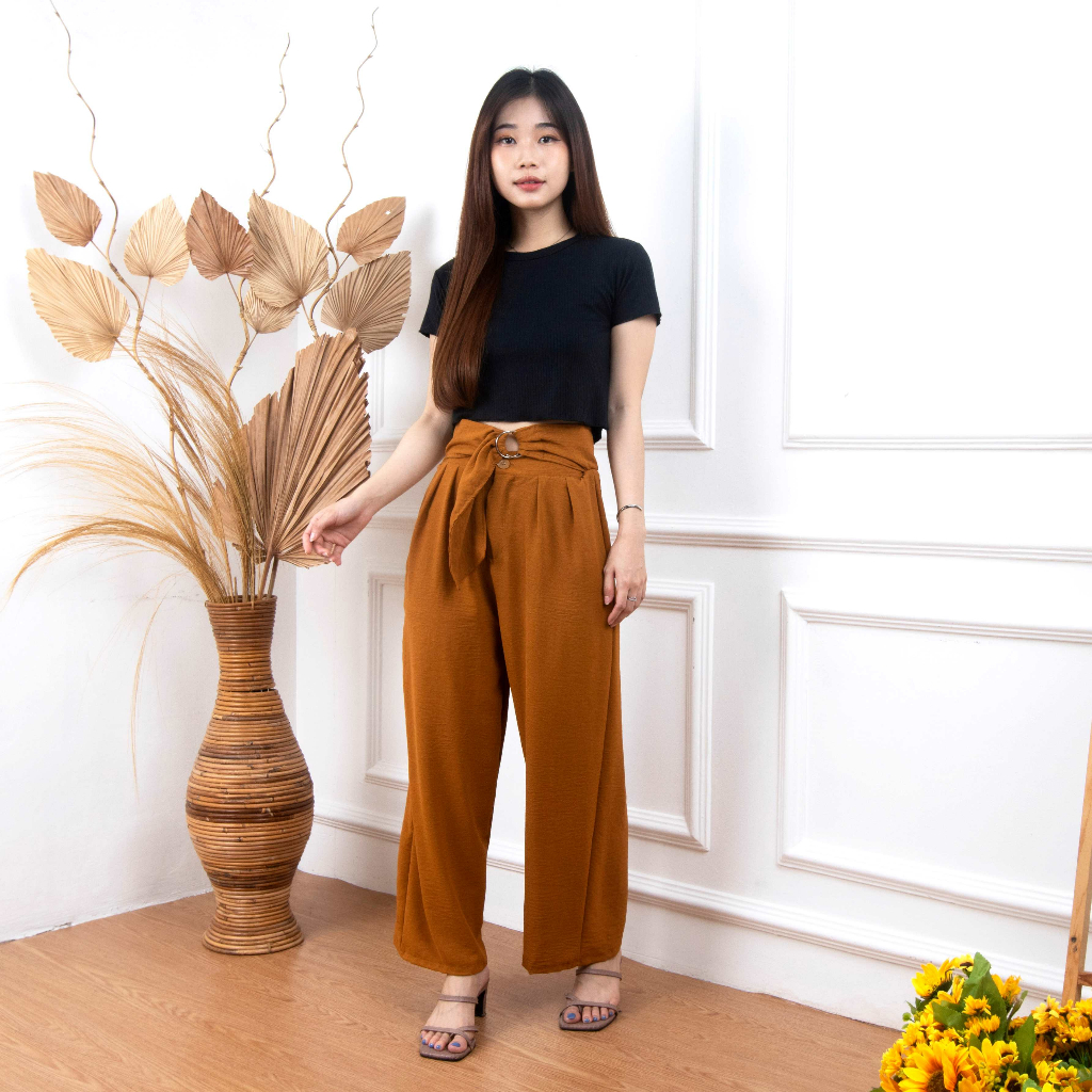 VS - Celana Kulot Highwaist Ravi Pants Wanita Celana Cullote Panjang