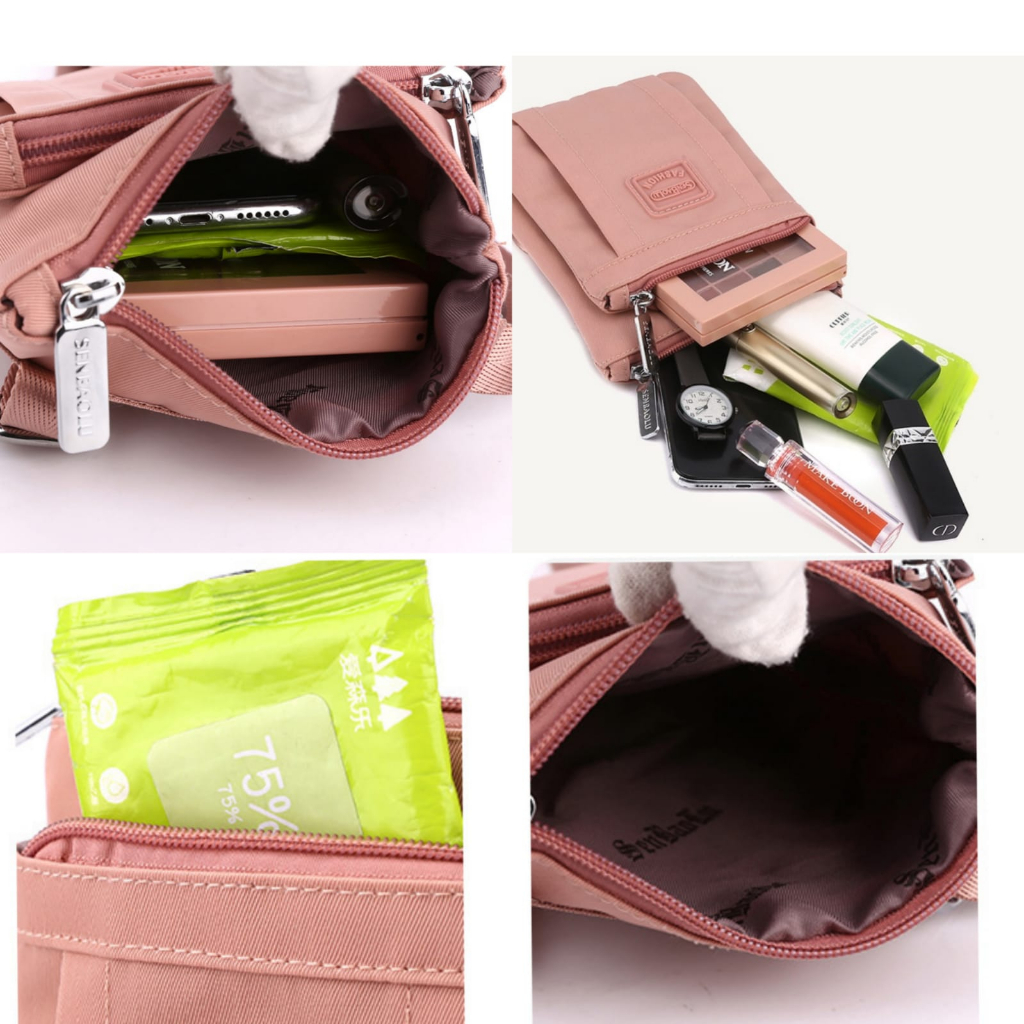 TAS SELEMPANG WANITA KANVAS PREMIUM PINK YARELLA TA825P3 IMPORT SLING BAG KOREA REMAJA KEKINIAN CEWEK KECIL FASHION LUCU BRANDED BATAM SIMPLE CASUAL TERBARU SHOULDER BAHU