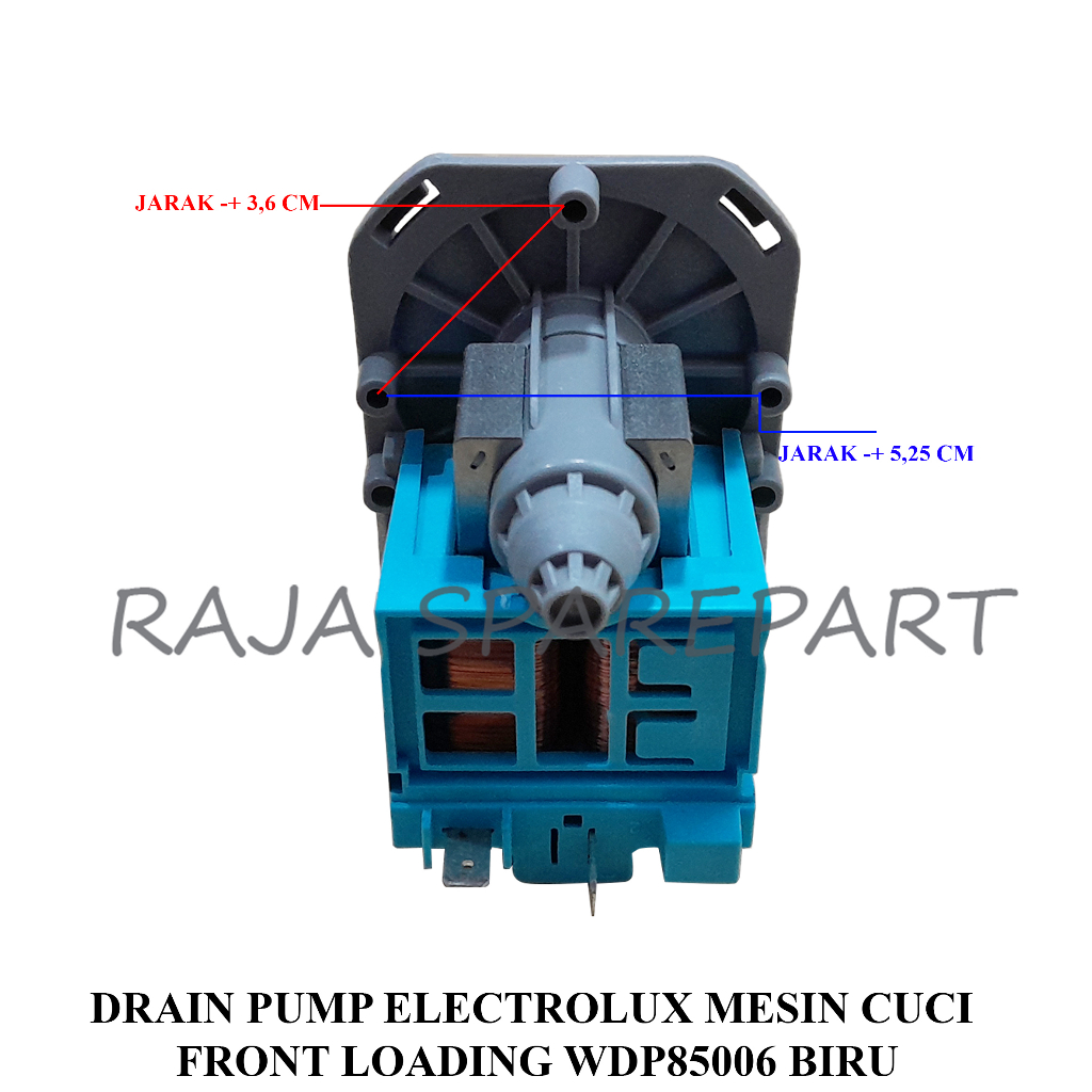 DRAIN PUMP KIPAS MESIN CUCI FRONT LOADING ELECTROLUX WDP85006 BIRU