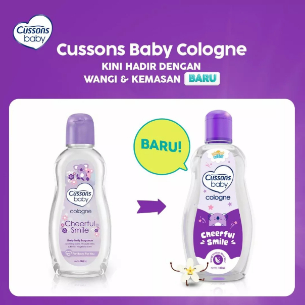 Cussons Baby Cologne 100ml / Cusson Bayi Parfum 100 minyak wangi bayi