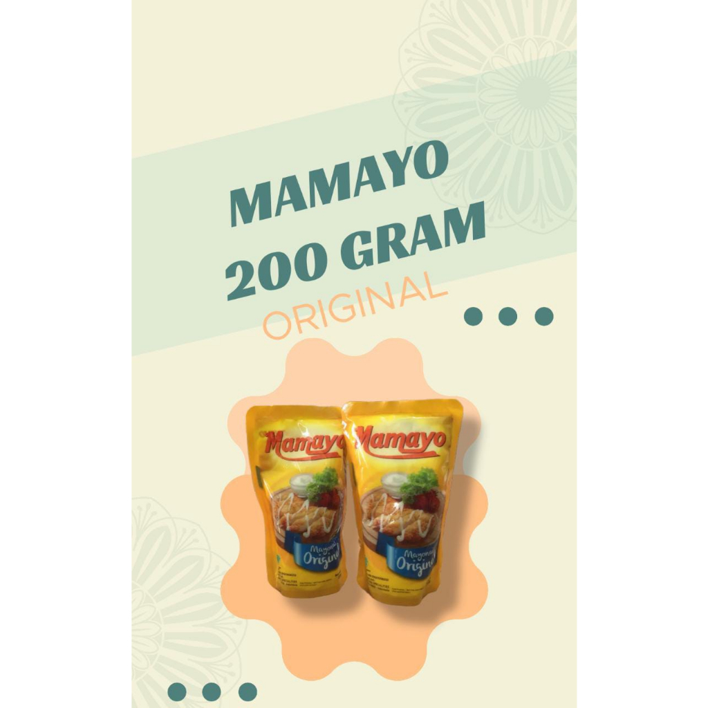 

MAMAYO MAYONNAISE ORIGINAL 200 GRAM