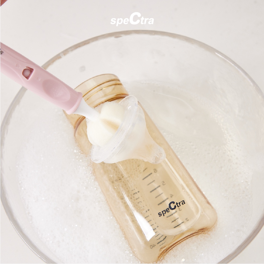 Spectra Bottle &amp; Nipple Brush - Pink
