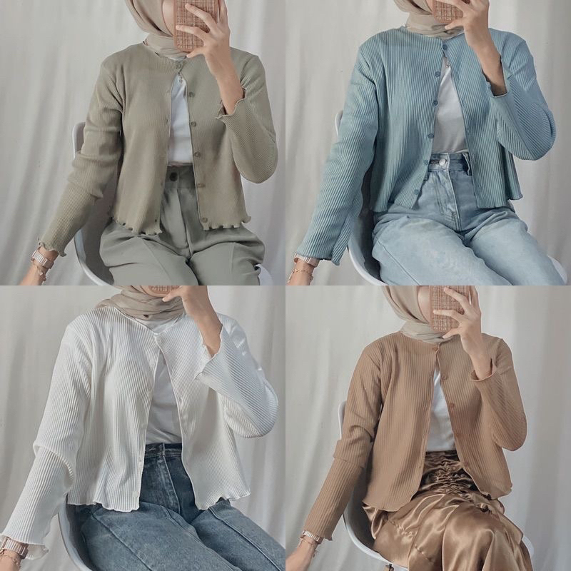 PASTELI CROP KRIWIL CARDIGAN