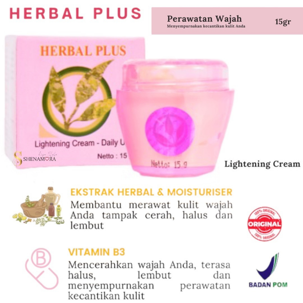 Herbal Plus Lightening Cream | Daily Use 15 Gram