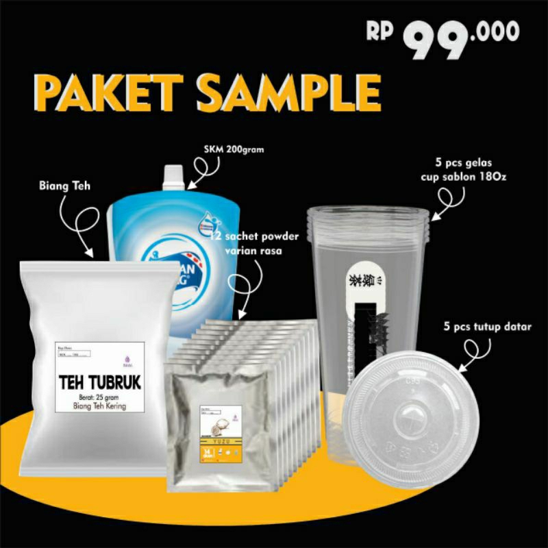 

PAKET SAMPLE / PAKET TESTER LUTCH (TEA & MIX)