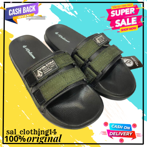 sandal slop pria volcom | sendal slide |sandal slip on | sendal selop pria premium quality | sendal 