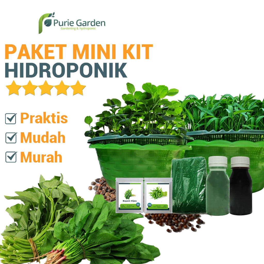 Hidroponik Minikit Baskom Puriegarden PG KDR