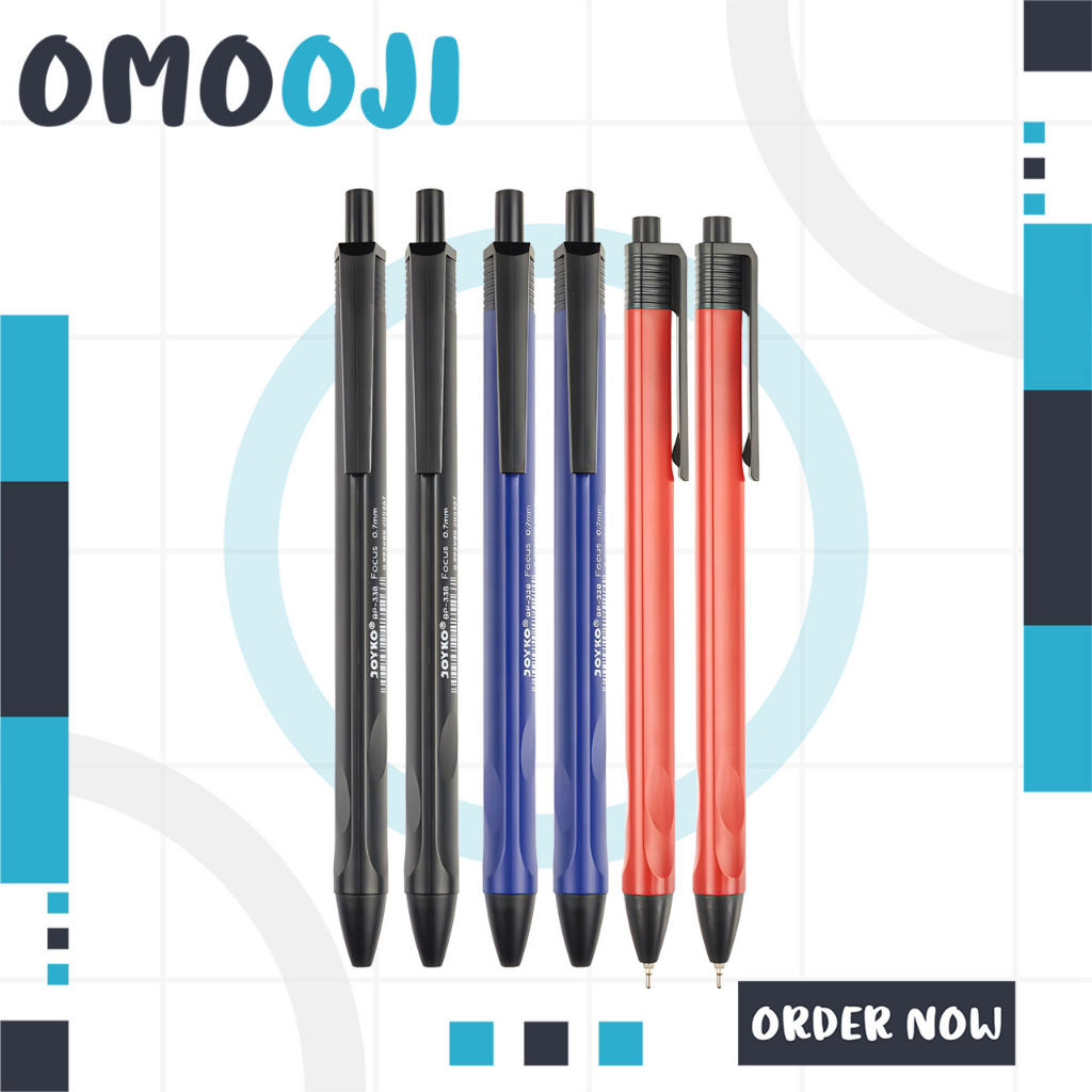 

Omooji - Ball Pen Pulpen Pena Joyko BP-338 Focus 0.7 mm Ballpen Triangular Grip S065
