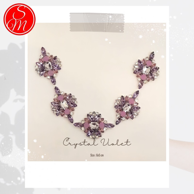 Payet Rangkai Leher Pinggang Lengan Jilbab Kaftan Instan/payet rangkai/mutiara rangkai/payet leher/p