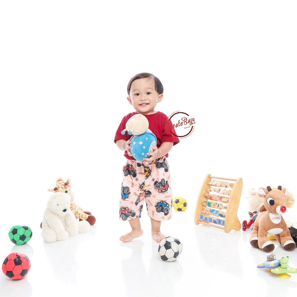 CELANA PENDEK ANAK PRINTING JEEP CELANA SANTAI ANAK LAKI 1-5 TAHUN FASHION