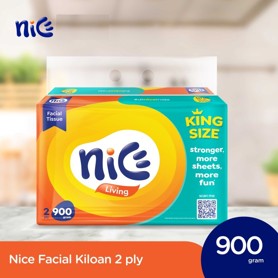 Tissue Nice Facial 2 ply / Tisu Wajah isi Kiloan 900 Gr 1 Pack / Tisu 900 Gram 900gr lembut serbaguna