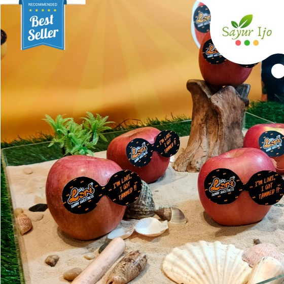 

Apel Lori Isi 2 Pcs / Pack Fresh Apple Sunny Sweetness Buah Manis Segar