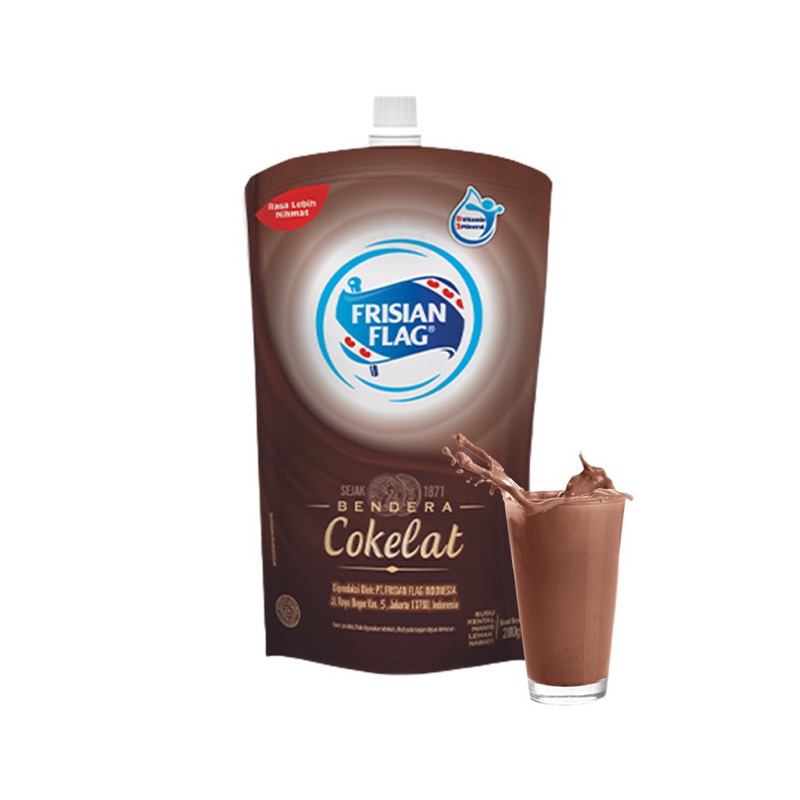 

Frisian Flag Susu Kental Manis Coklat Pch 280g