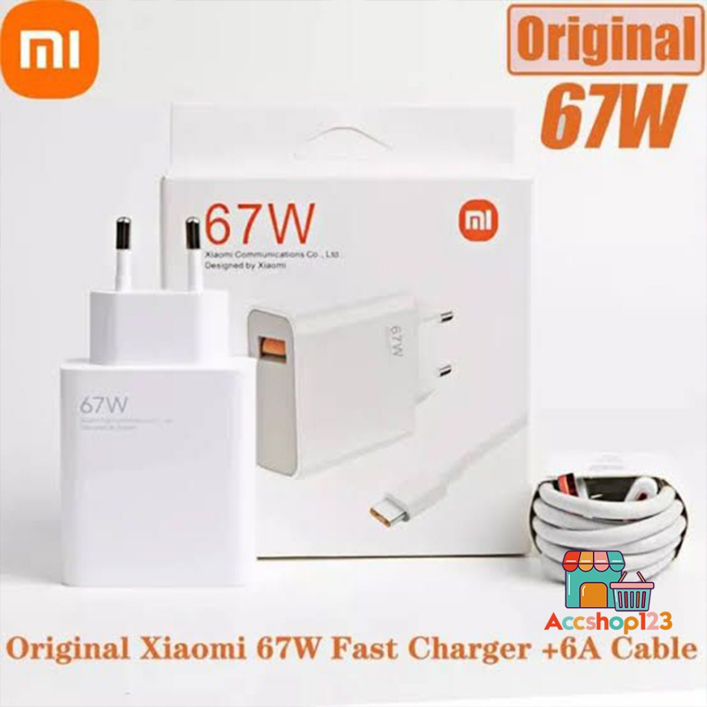 AS CHARGER CASHAN TC XIOMI 67W TURBO CHARGER REDMI 9 9A 9C 10 10A 10C 11 12 C REDMINOTE 9 10 11 12 P