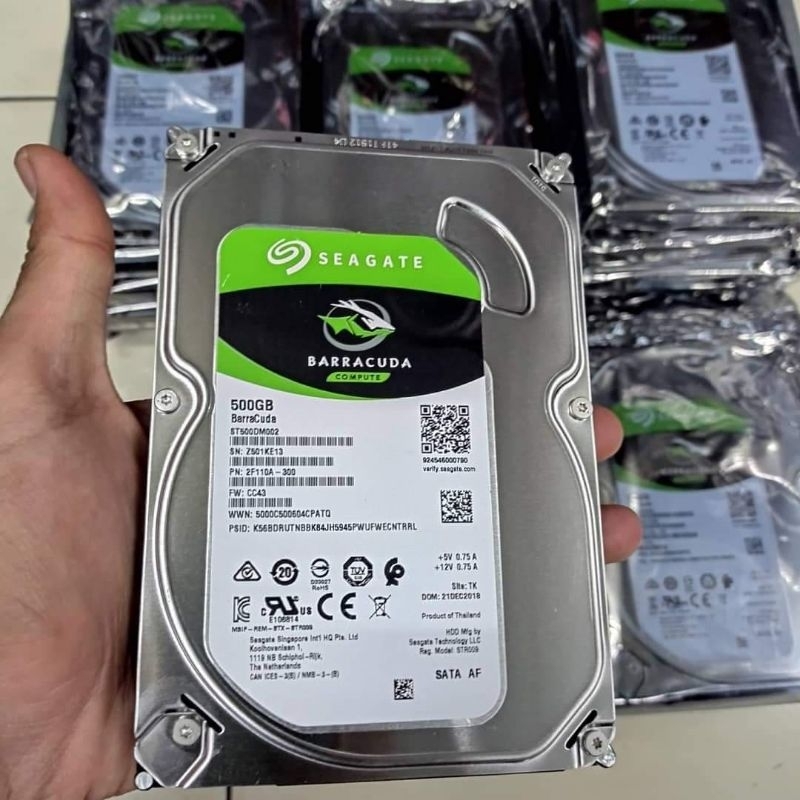 HDD 1TB - 500Gb Seagate Internal Sata 3.5&quot; slim Garansi 1Tahun