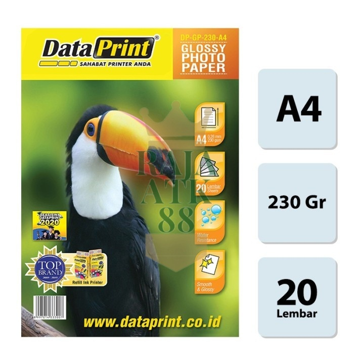 

Dataprint Glossy Photo Paper / Kertas Data Print 230 gsm A4