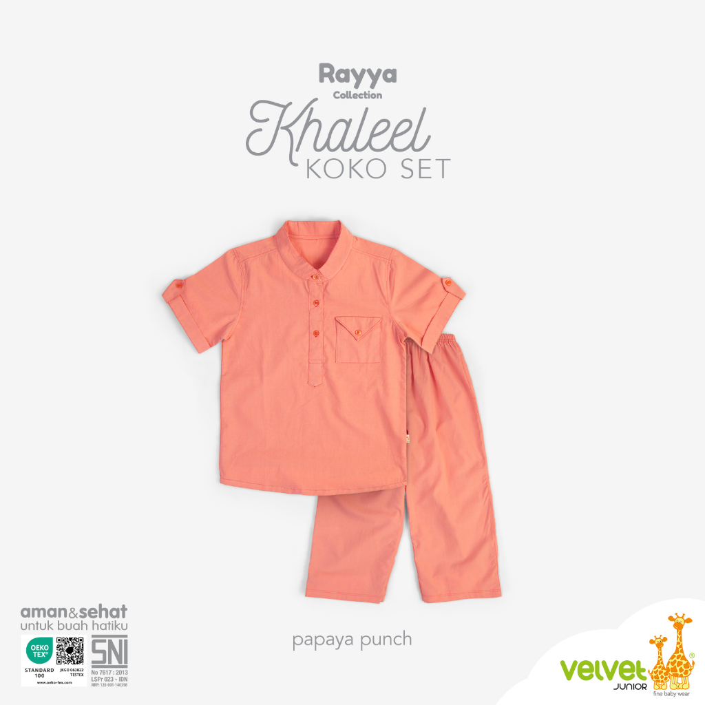 Velvet Junior Baju Anak Rayya Collection Koko Series - Khaleel Koko Set