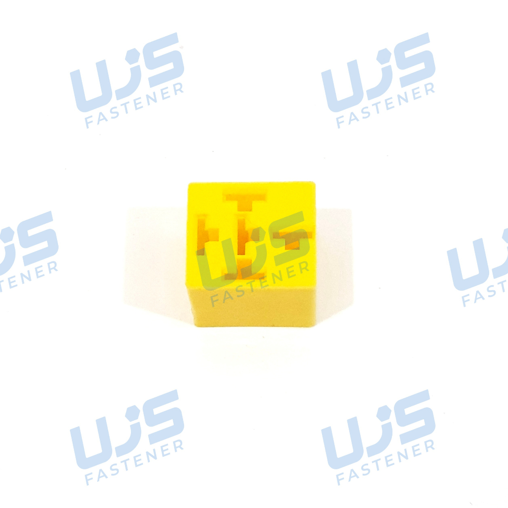 Rumah Box Soket Tempat Relay Kosong 4 Pin 5 Pin Kuning