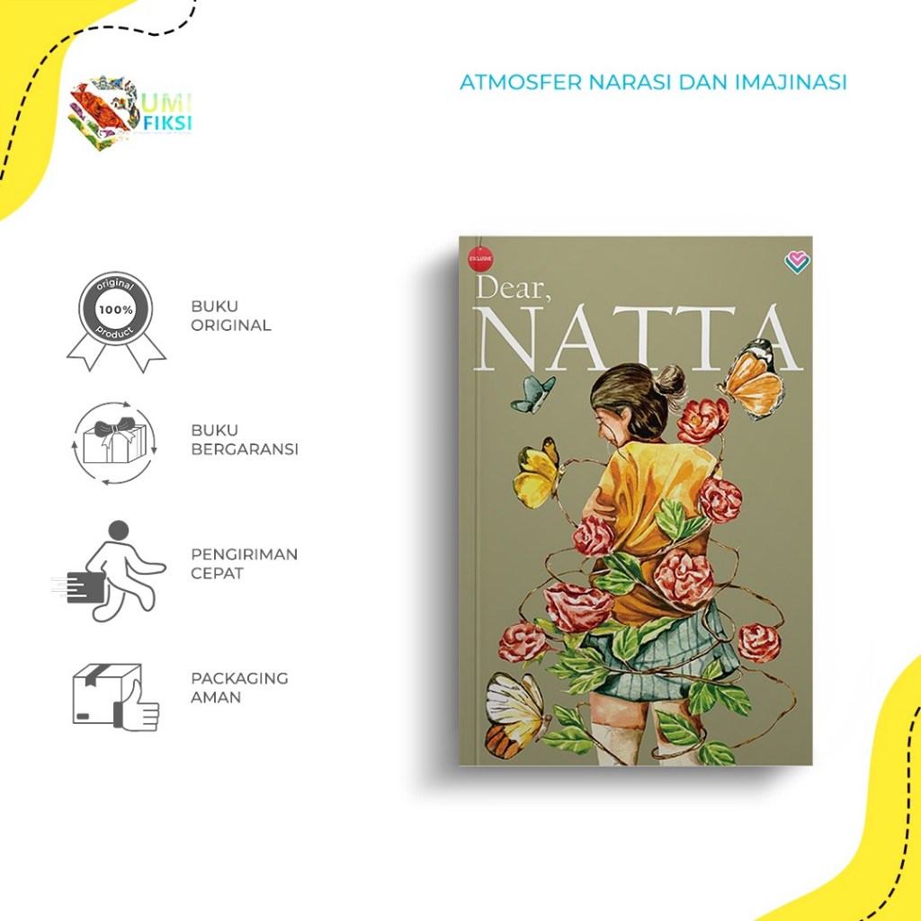 PRE ORDER Buku Bacaan Novel | Dear Natta  By Tenderlova  - Bumifiksi
