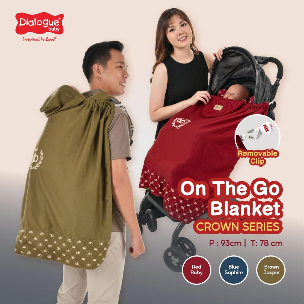 Dialogue On The Go Blanket 6in1 Crown Series DGB3407 - Selimut topi bayi