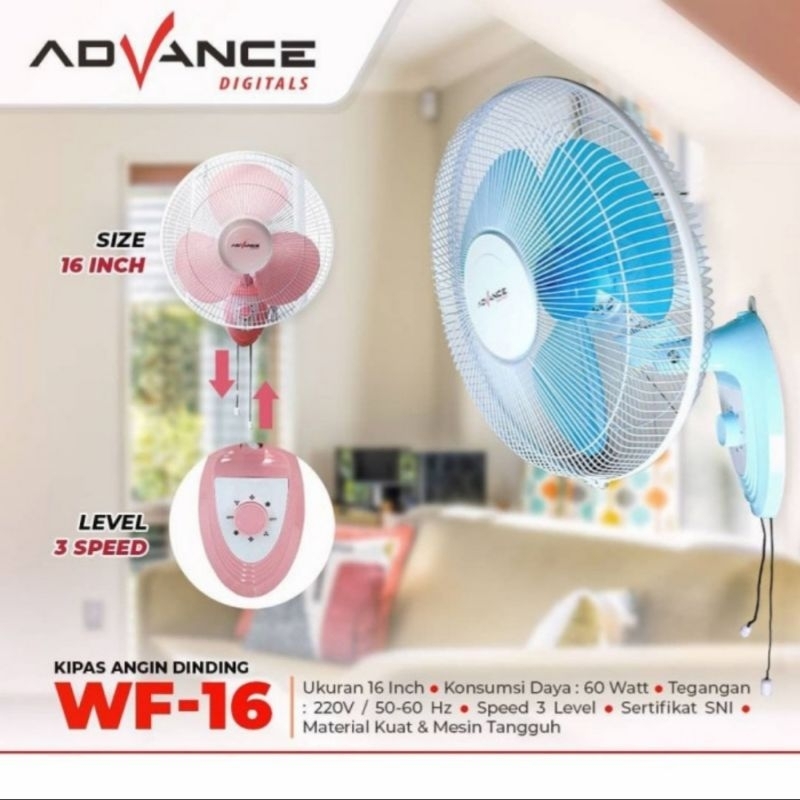 Kipas Angin Advance WF-16 / Kipas Angin Dinding Advance WF 16