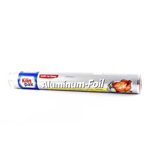 Klinpak Aluminium Foil Kertas Timah Pembungkus Makanan Refill 8mX30cm