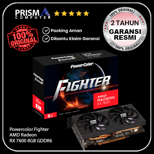 Powercolor Fighter AMD Radeon RX 7600 8GB GDDR6