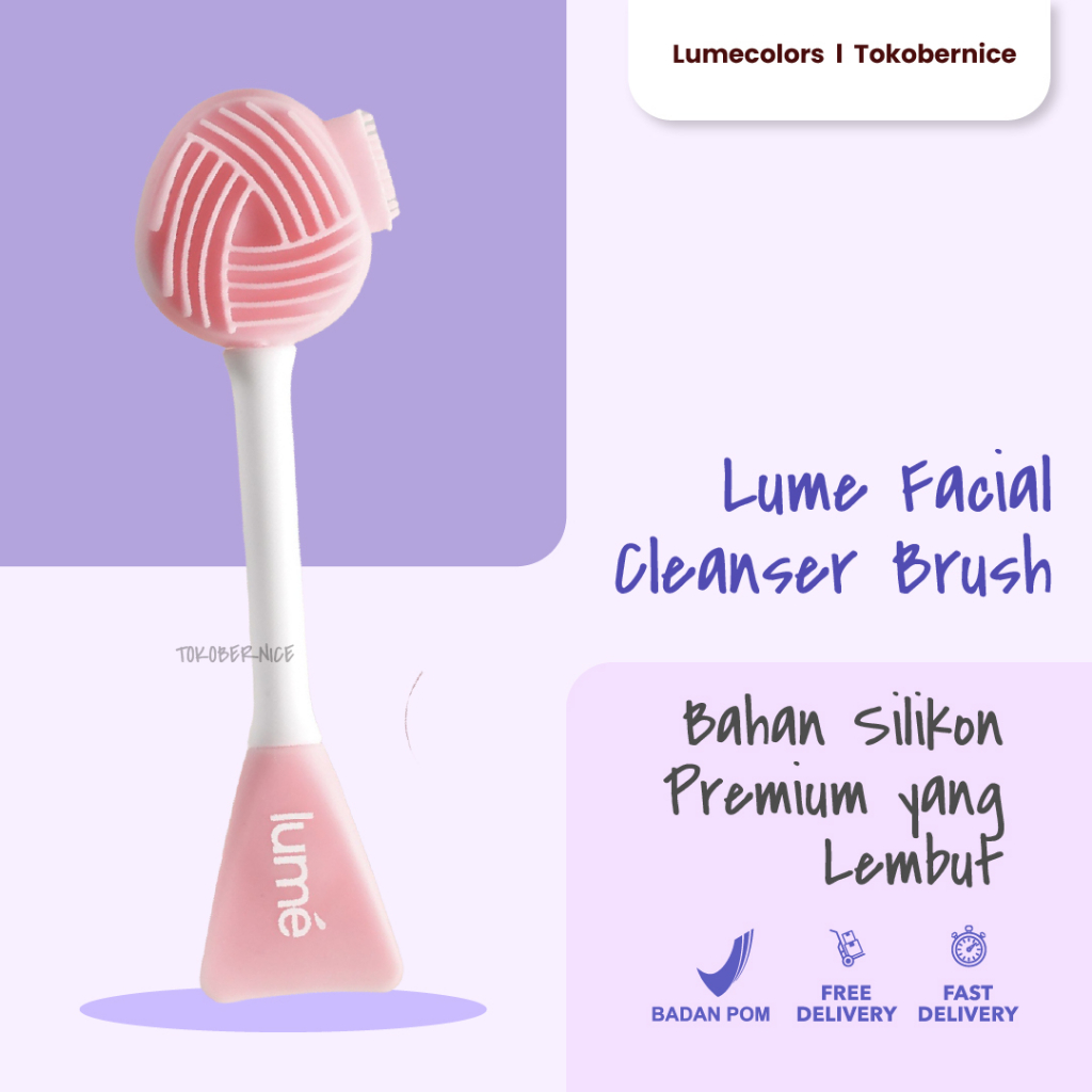 LUME Face Brush Silikon Sikat Pembersih Wajah Komedo Makeup