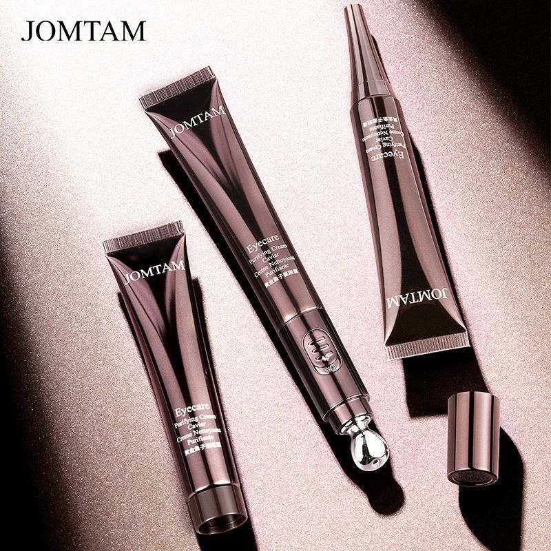 JOMTAM Electric Eye Cream Dark circle Massage + Refill - Alat Pijat Krim Kantung Mata Panda