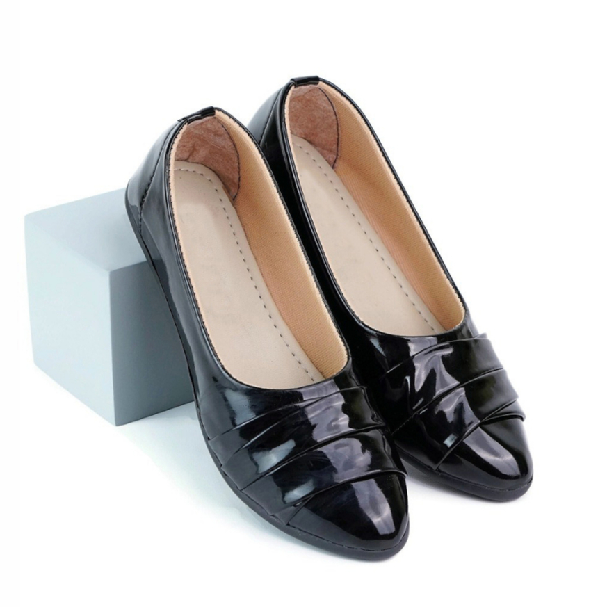 Sepatu Wanita Flat Shoes Cecilia Cantik Glossy