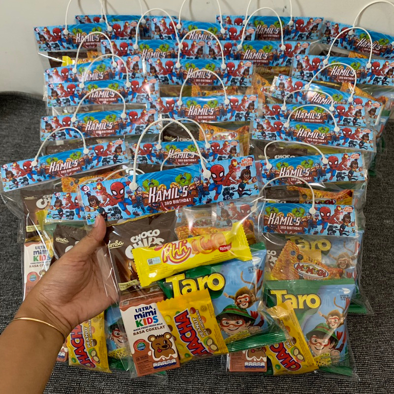 Paket Snack Souvenir Ulang Tahun Tag B